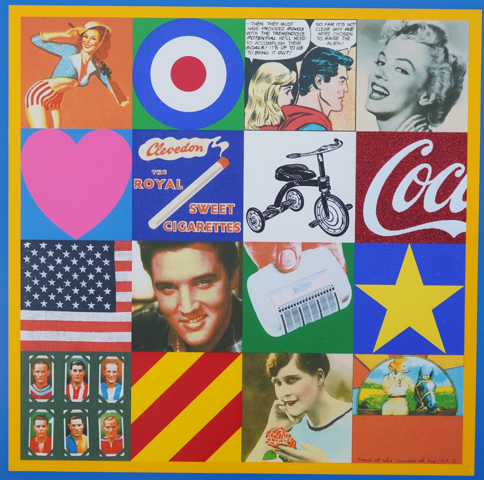 Sir Peter Blake CBE RDI RA (b. 1932), 'Some of the Sources of Pop-Art. 3
